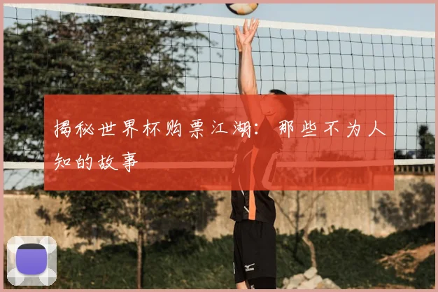 揭秘世界杯购票江湖:那些不为人知的故事