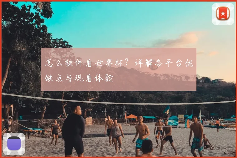 怎么软件看世界杯？详解各平台优缺点与观看体验